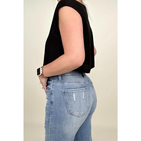 💥Risen Mid-Rise Button Down Wide Leg Jeans - Picture 6 of 8